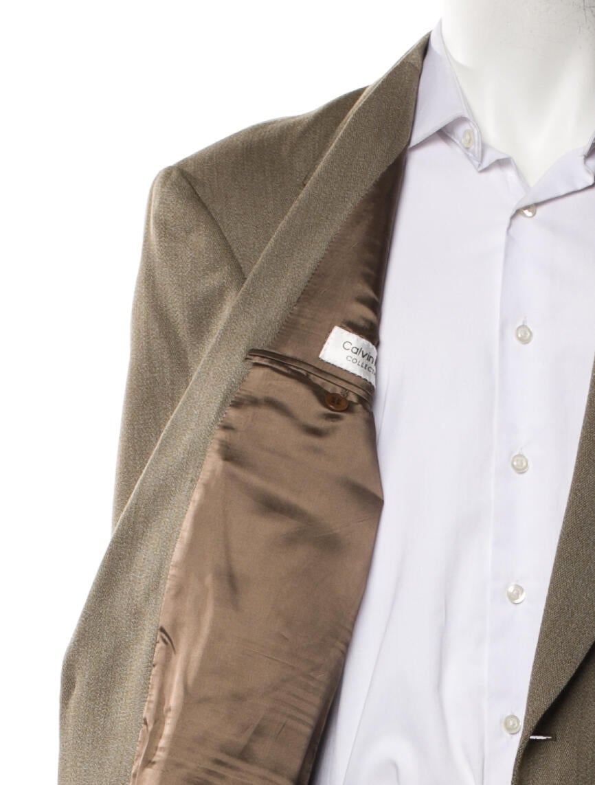 Calvin Klein Collection Virgin Wool Peacoat